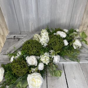 White Cottage Cloud Vine Ball Arrangement