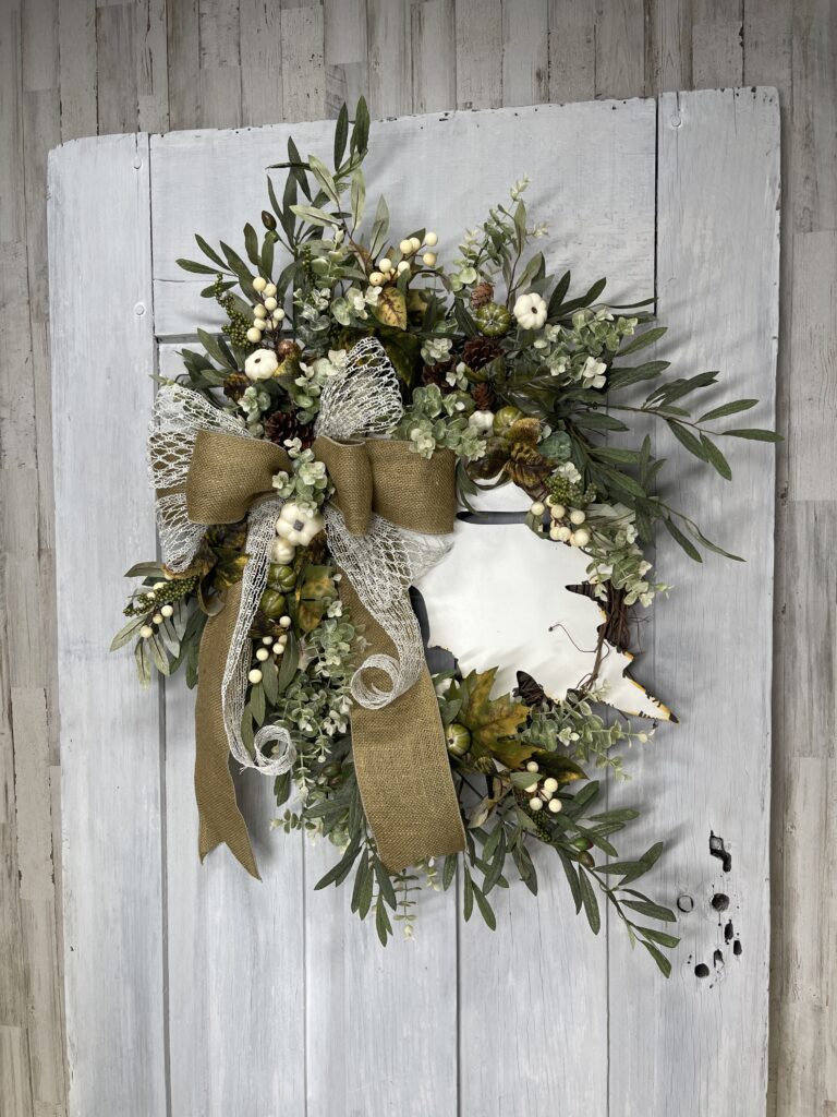 Harvest Cottage Charm Leaf Wreath