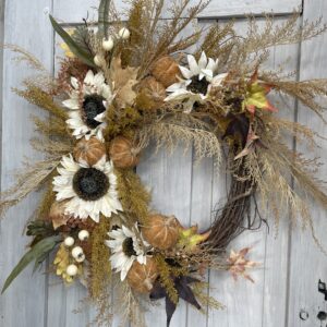 Wispy Fall French Cottage Wreath