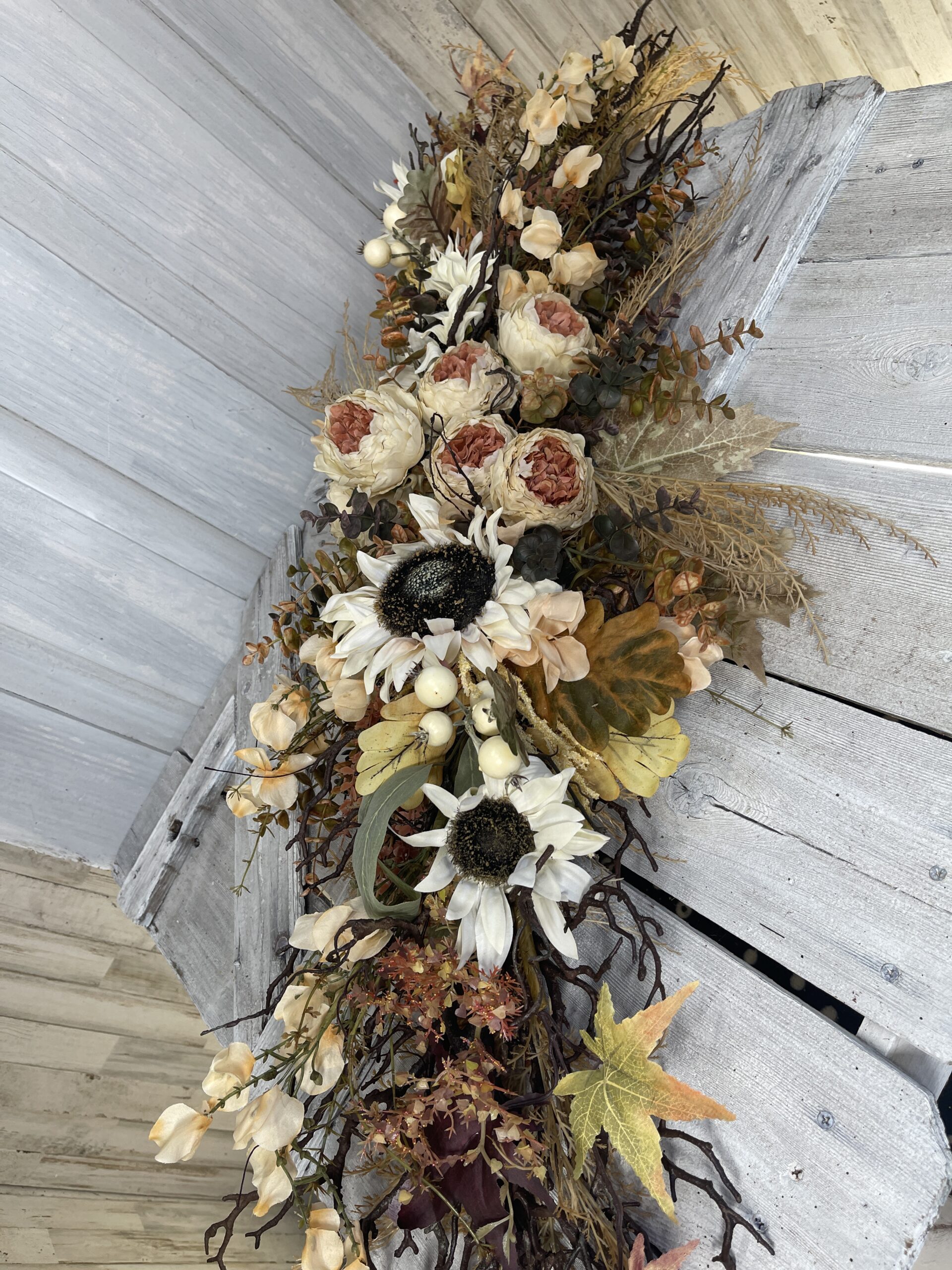 Fall Long Cottage Table Arrangement