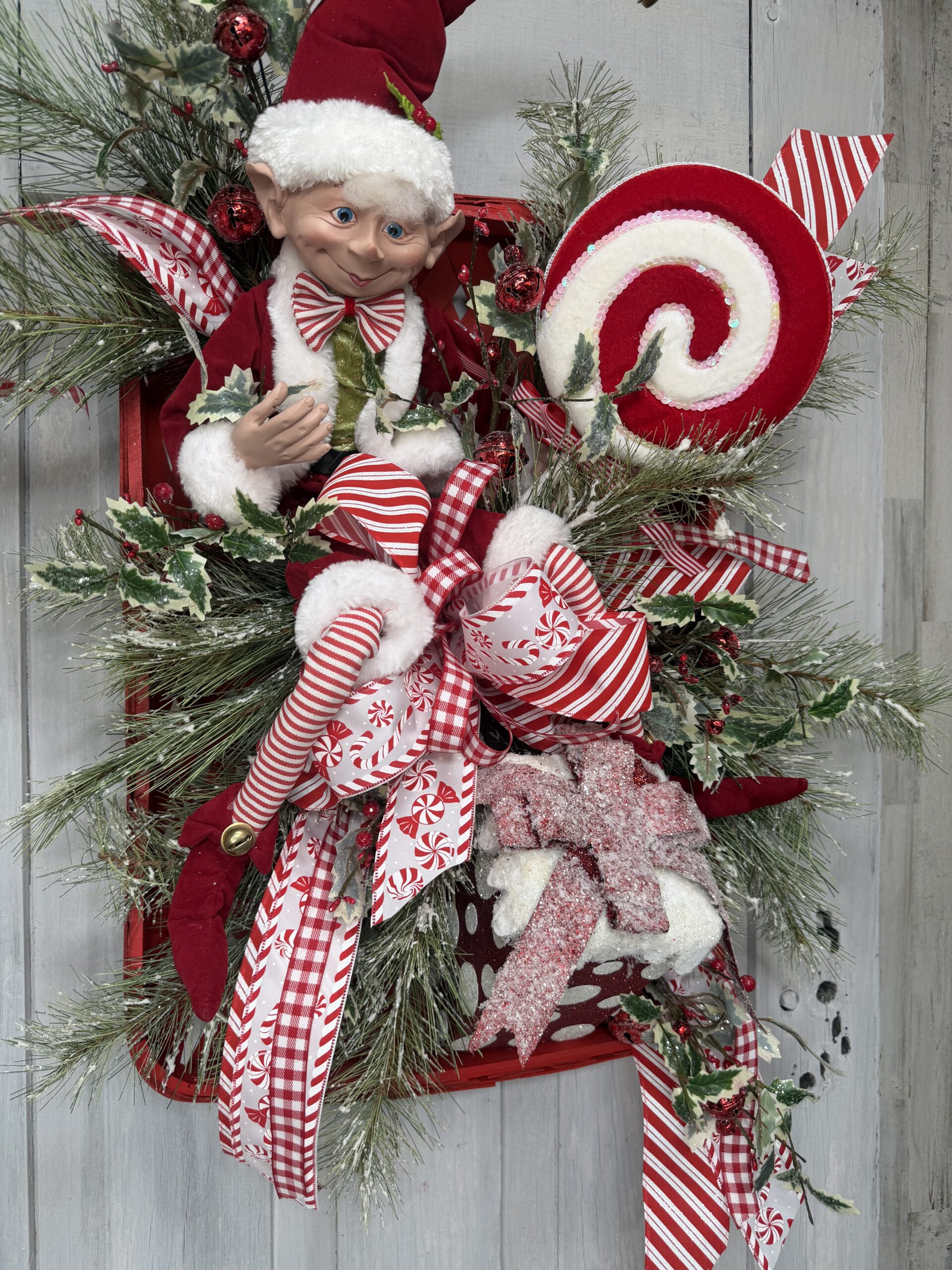 Christmas Candy Elf Arrangement