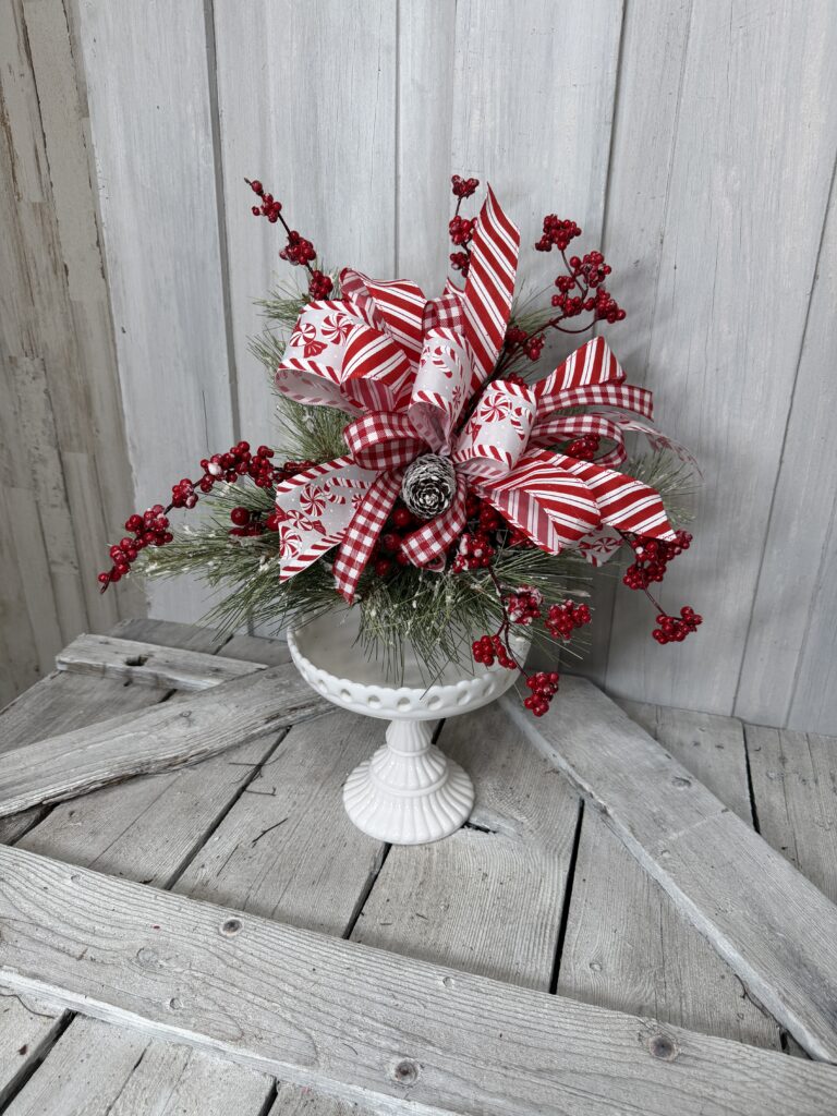Christmas Peppermint Shelf Sitter