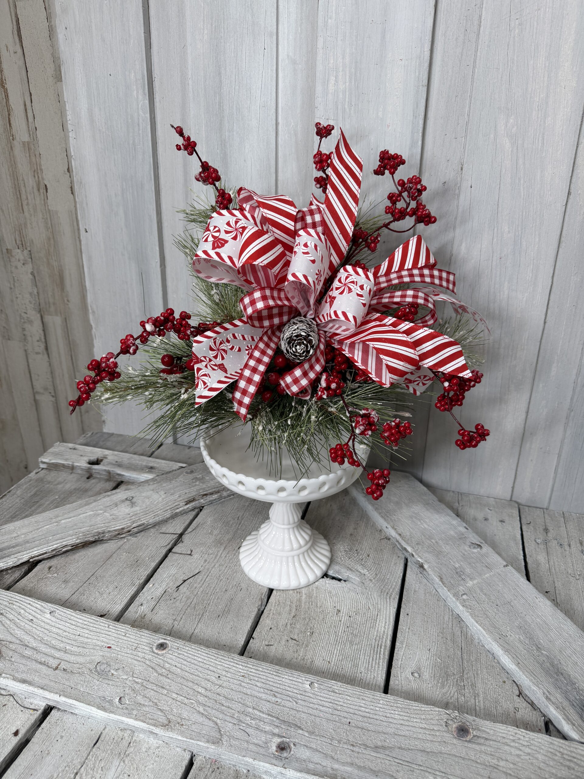 Christmas Peppermint Shelf Sitter