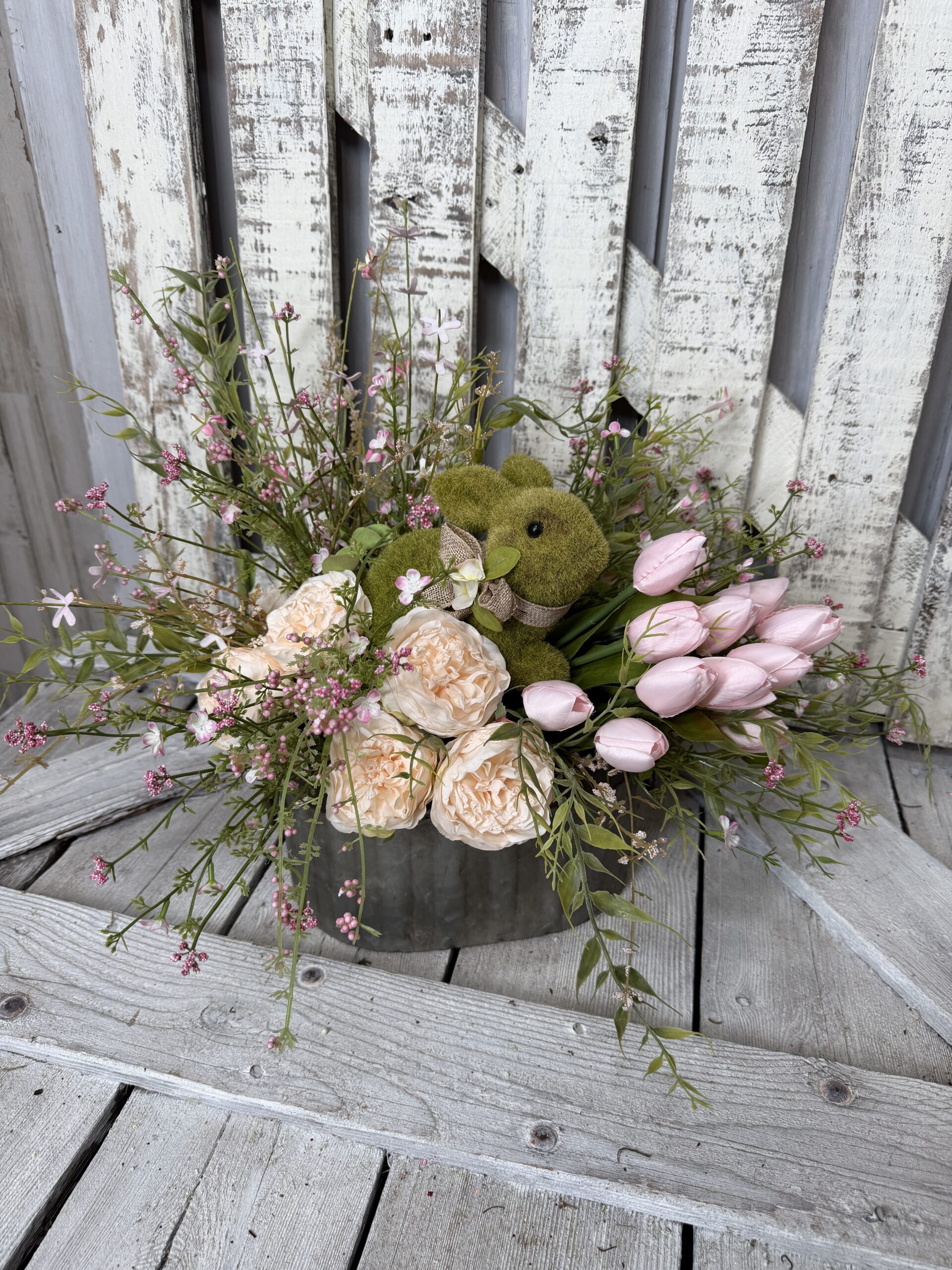 Bloom Field Bunny Arrangement