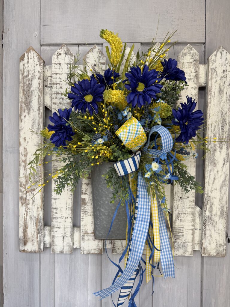 Grace in Blue Wall Pocket