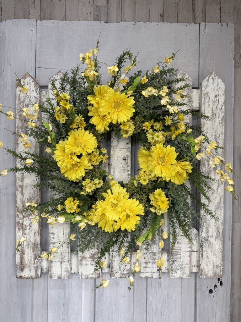Sunlit Garden Round Wreath