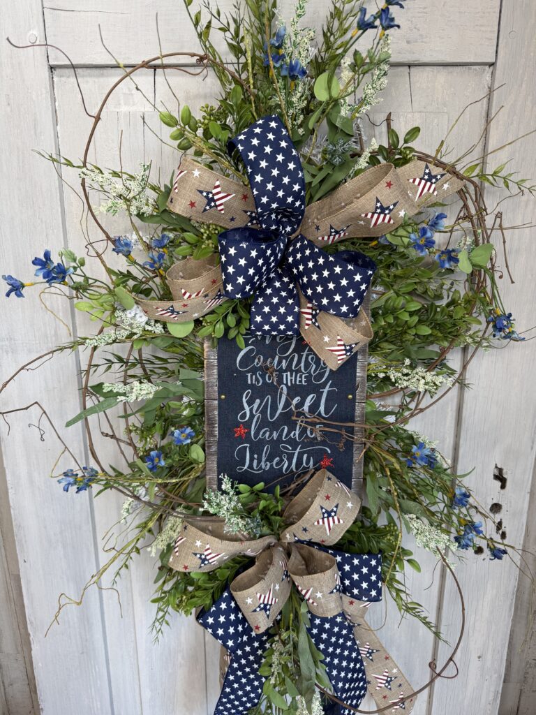 Stars and Stripes American Grace Swag