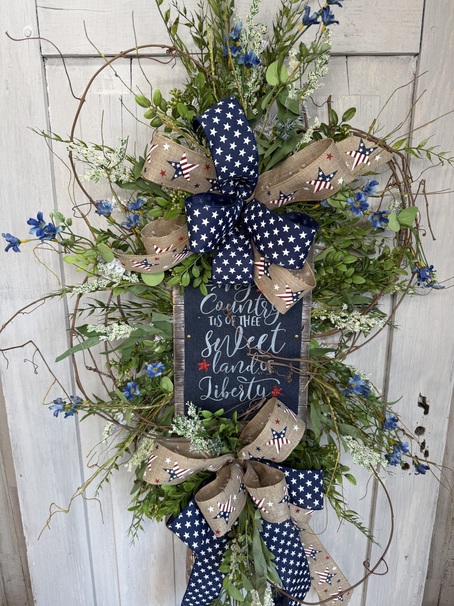 Stars and Stripes American Grace Swag