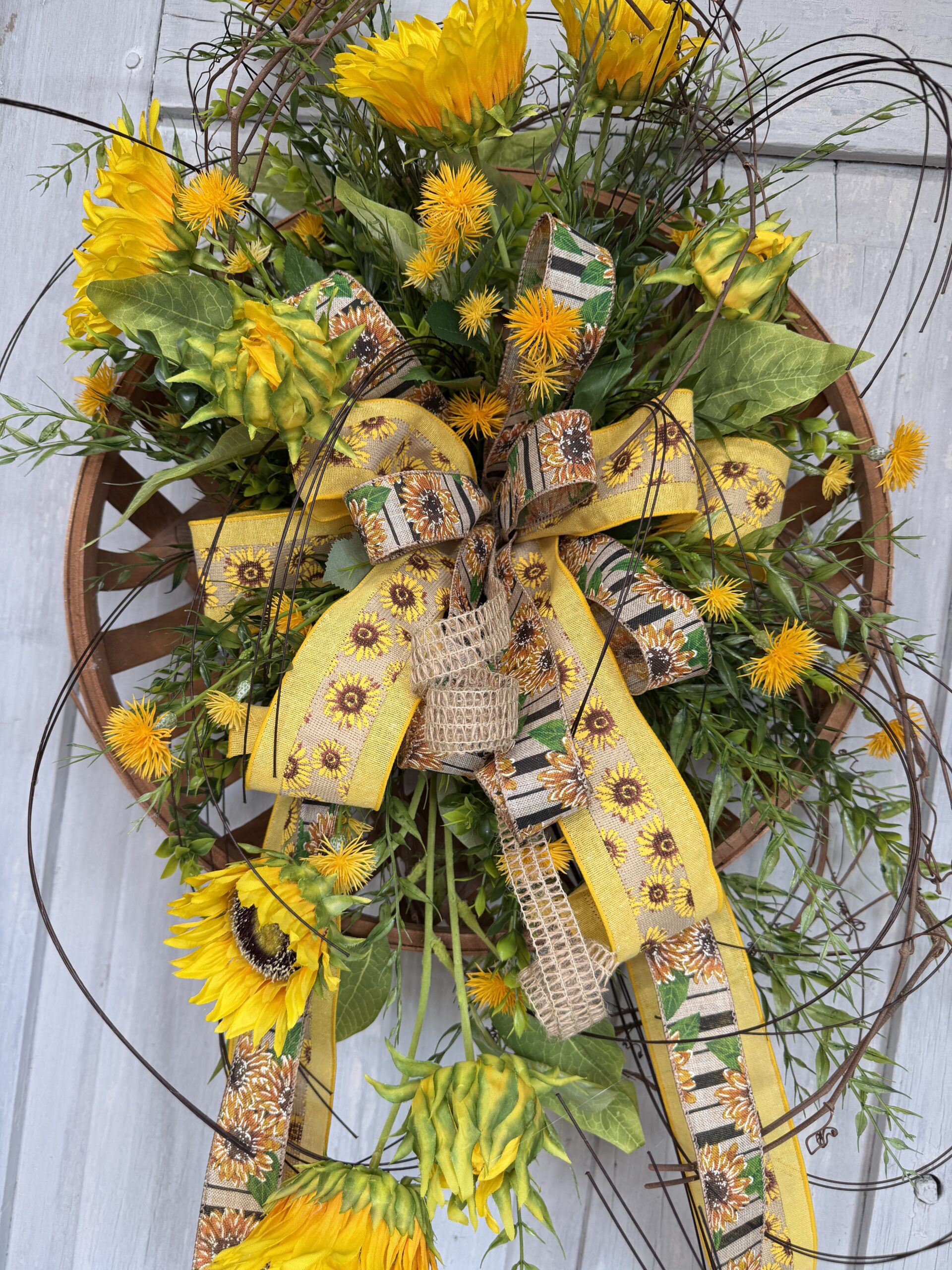 Sunflower Door Basket
