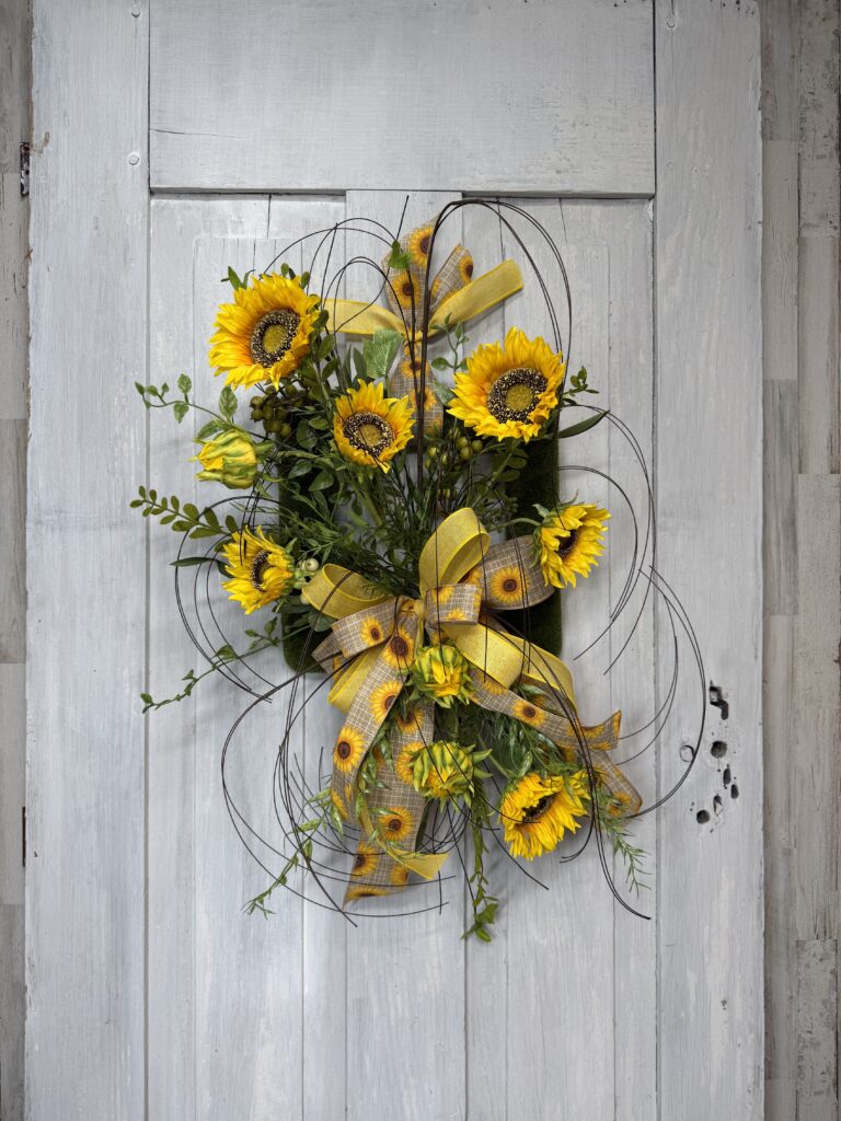 Sunflower Moss Wreath
